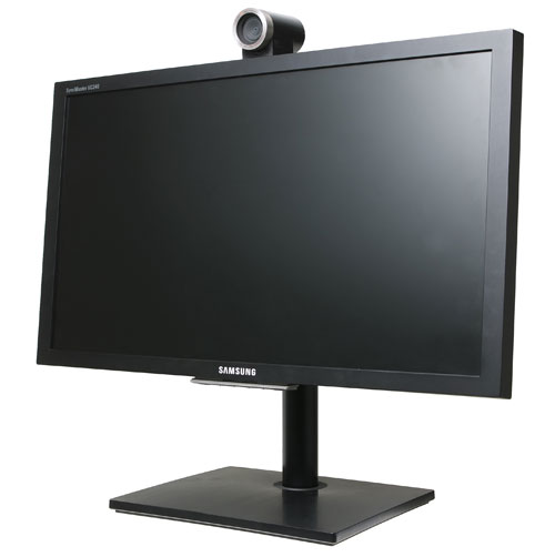 Desktop-stand-with-video-conference-room-bracket